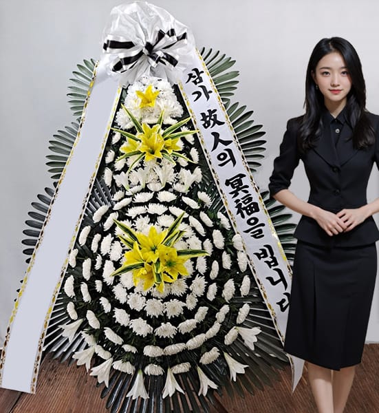 명품화환 고급형 특대형 3단 화환